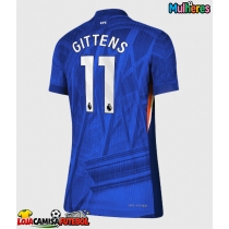 Camisa de Futebol Chelsea Jamie Gittens #11 Equipamento Principal Mulheres 2025-26 Manga Curta